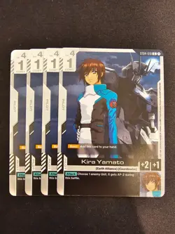 4x Kira Yamato (ST04-010) Gundam TCG Card Game - English - Image 1