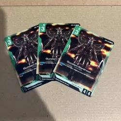Gundam Card Game GD01 GD01-028 Gundam Sandrock Rare R - Pack Fresh x3 - Image 1