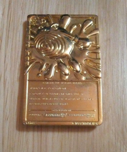 1999 Burger King POLIWHIRL Limited Edition 23k Gold Plated Pokemon Card - Image 2