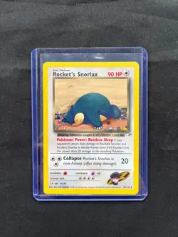 Rocket's Snorlax 33/132 Rare Gym Heroes Pokemon Card LP/MP - Image 1