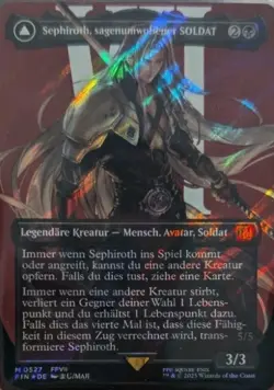 MTG Sephiroth, Fabled SOLDIER - SURGE FOIL 0527 Deutsch Magic FINAL FANTASY - Image 1
