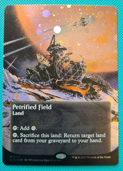 MTG - Petrified Field - Galaxy Foil - Stellar Sights - Edge of Eternities - Image 2