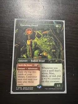 Mtg Secret Lair Showdown Questing Druid Promo - Non-Foil - Image 1