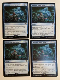 4x Mtg Lord Of The Rings Dreadful As The Storm NM Magic The Gathering - Image 1