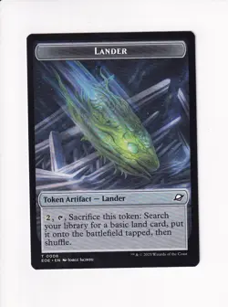 MAGIC MTG EDGE OF ETERNITIES DOUBLE TOKEN HUMAN SOLDIER / LANDER 0008 - Image 2