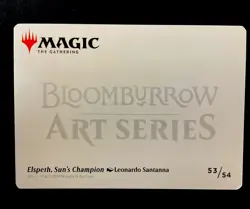 MTG Magic the Gathering Elspeth, Sun's Champion Signature Art Card BLB! - Image 2