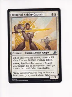 MAGIC THE GATHERING MTG EDGE OF ETERNITIES HONORED KNIGHT-CAPTAIN - Image 1