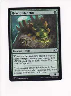 MAGIC THE GATHERING MTG EDGE OF ETERNITIES HEMOSYMBIC MITE (#1) - Image 1