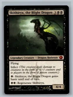 Magic MTG Scars of Mirrodin Skithiryx, the Blight Dragon #79/249 TCG CCG - Image 1