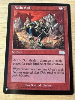 MTG Acidic Soil The List Mystery Booster 2 (MB2) Uncommon Magic #172 Unplayed - Image 1