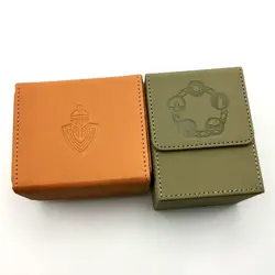 Premium Leather Card Deck Boxes (2) for MTG Commander, Yu-Gi-Oh!, & Etc. - Image 1