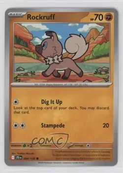 Rockruff Pokemon Journey Together (JTG) #084 ow4 - Image 1