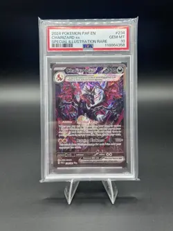 2024 POKEMON PAF EN-PALDEAN FATES SPECIAL ILLUSTRATION RARE CHARIZARD EX PSA 10 - Image 1