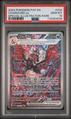 2024 POKEMON PAF EN-PALDEAN FATES SPECIAL ILLUSTRATION RARE CHARIZARD EX PSA 10 - Image 3