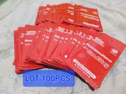 LOT 100 PCS TCG POKEMON INDONESIA GOODDAY COFFEE STAMPS - Image 1