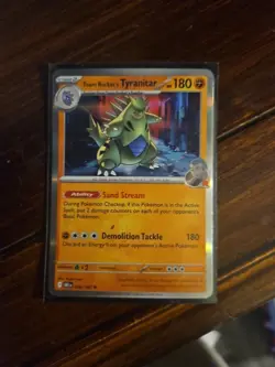 Pokemon TCG Team Rockets Tyranitar Reverse Holo Destined Rivals 096/182 English - Image 1