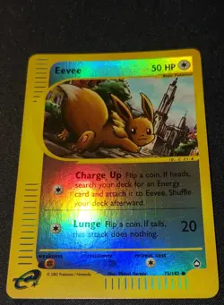 Pokemon AQUAPOLIS - #75/147 - Eevee - Reverse Holo - ENG - Near Mint - Image 3
