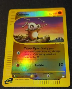 Pokemon AQUAPOLIS - #72/147 - Cubone - Reverse Holo - ENG - Near Mint+ - Image 3