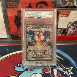PSA 10 GEM MINT Charizard ex SIR 223/197 Obsidian Flames Pokemon 2023 - Image 1