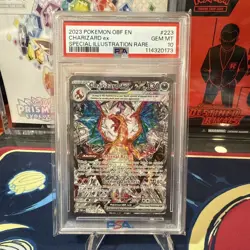 PSA 10 GEM MINT Charizard ex SIR 223/197 Obsidian Flames Pokemon 2023 - Image 3