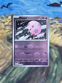 Pokemon TCG-Munna 035/086 Pokeball Reverse Holo-Scarlet Violet-Black Bolt - Image 1