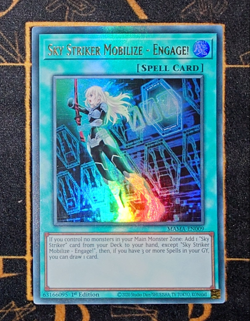 YUGIOH Sky Striker Mobilize - Engage! (MAMA-EN009) Ultra Rare 1st Edition NM - Image 1