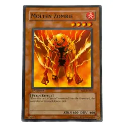 Yugioh CCG Collectable 1996 Konami 1st Edition Molten Zombie - Image 1