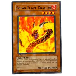 Yugioh CCG Collectable 1996 Konami 1st Edition Solar Flare Dragon - Image 1