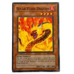 Yugioh CCG Collectable 1996 Konami 1st Edition Solar Flare Dragon - Image 1