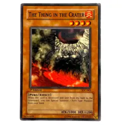 Yugioh CCG Collectable 1996 Konami 1st Edition The Thing In The Crater - Image 1