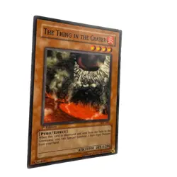 Yugioh CCG Collectable 1996 Konami 1st Edition The Thing In The Crater - Image 2