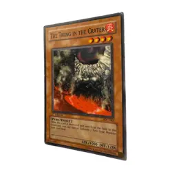 Yugioh CCG Collectable 1996 Konami 1st Edition The Thing In The Crater - Image 3