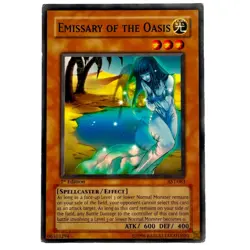 Yugioh CCG Collectable 1996 Konami 1st Edition Emissary Of The Oasis - Image 1