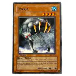 Yugioh CCG Collectable 1996 Konami 1st Edition Fenrir - Image 1