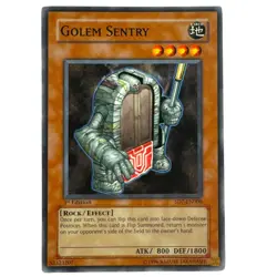 Yugioh CCG Collectable 1996 Konami 1st Edition Golem Sentry - Image 1