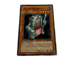 Yugioh CCG Collectable 1996 Konami 1st Edition Golem Sentry - Image 4