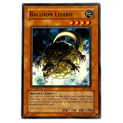 Yugioh CCG Collectable 1996 Konami 1st Edition Balloon Lizard - Image 1