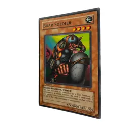 Yugioh CCG Collectable 1996 Konami 1st Edition Boar Solider - Image 3