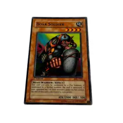 Yugioh CCG Collectable 1996 Konami 1st Edition Boar Solider - Image 4