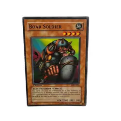 Yugioh CCG Collectable 1996 Konami 1st Edition Boar Solider - Image 5