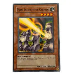 Yugioh CCG Collectable 1996 Konami 1st Edition Moai Interceptor Cannons - Image 1