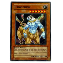 Yugioh CCG Collectable 1996 Konami 1st Edition Criosphinx - Image 1