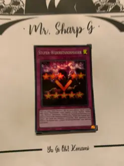 STUFEN-WIDERSTANDSMAUER - 1. AUFLAGE EGO1-DE005 DEUTSCH Yu-Gi-OH! CARD SUPER R - Image 2