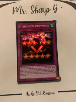 STUFEN-WIDERSTANDSMAUER - 1. AUFLAGE EGO1-DE005 DEUTSCH Yu-Gi-OH! CARD SUPER R - Image 3