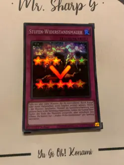 STUFEN-WIDERSTANDSMAUER - 1. AUFLAGE EGO1-DE005 DEUTSCH Yu-Gi-OH! CARD SUPER R - Image 4