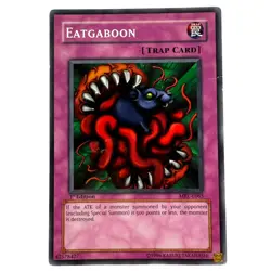 Yugioh CCG Collectable 1996 Konami Trap Card Eatgaboon - Image 1