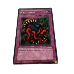 Yugioh CCG Collectable 1996 Konami Trap Card Eatgaboon - Image 4