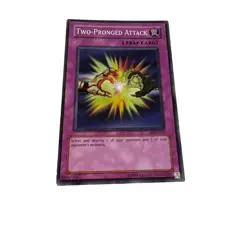 Yugioh CCG Collectable 1996 Konami Two Pronged Attack Card 1996 Yugioh - Image 4