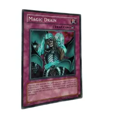 Yugioh CCG Collectable 1996 Konami Trap Card Magic Drain - Image 2