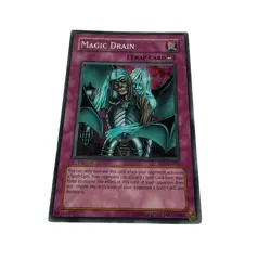 Yugioh CCG Collectable 1996 Konami Trap Card Magic Drain - Image 4